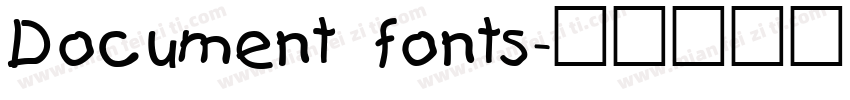 Document fonts字体转换